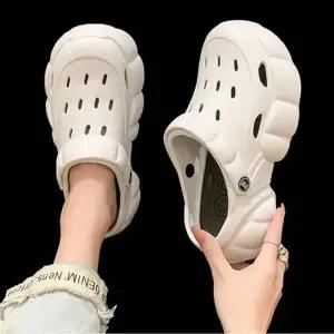 여자 통굽 샌들 여름 EVA 슬리퍼 뮬 트렌디 데일리