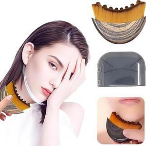 림프 컨투어 페이스 브러시, 배액 드라이 목, 턱 및 얼굴 조각, 보송보송함 방지, 과샤 & 피부 광채 개선, 스킨 케어 마사지 도구.