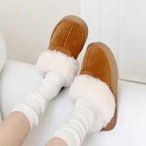 여성 방한 외출 겨울 퍼 데일리 슬리퍼 털신 부드러운 사무실
