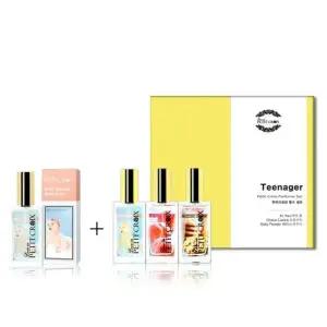 남자 여자 공용 향수 기프트 세트 틴에이져+베이비파우더