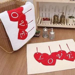 하트 주방매트 욕실매트 화장실 미끄럼방지 발판