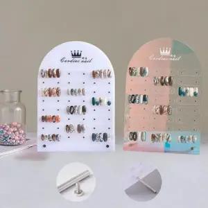 네일아트 자석아크릴판 장착 마그네틱 전시아트판 대