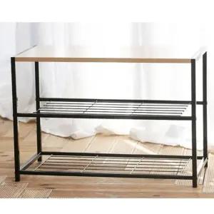 이지 3단 선반 다용도 철제선반 조립선반 수납장 블랙