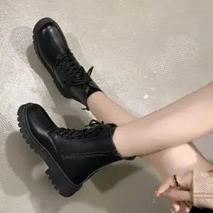 여자 레이스업 워커 빅사이즈 캐주얼 슈즈