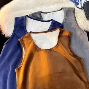 이너 나시 컬러 다운 기모 덕다운 남자조끼 조끼 솔리드 원템1