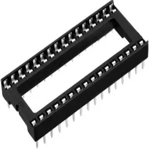 uxcell 6pcs DIP IC 칩 소켓 어댑터 솔더 타입 2.54mm 피치 듀얼 로우 32 플랫 핀 15.2mm