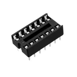 uxcell 40pcs DIP IC 칩 소켓 어댑터 2.54mm 피치 2열 14개 플랫 핀 납땜