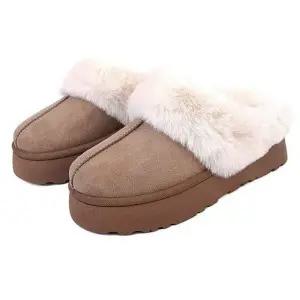 여자 여성 겨울 슬리퍼 겨울 여자털 털슬리퍼 털슈즈 털뮬 신발 야외 실내화 뮬신발