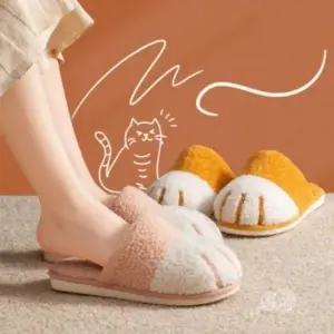 냥발 홈슬리퍼 거실화 실내 실내화 사무실 고양이 고양이 털슬리퍼 발슬리퍼 슬리퍼