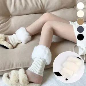 ELS104 털부츠커버 퍼 발목워머