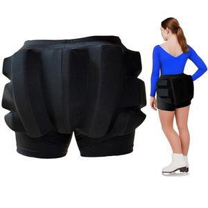 CRS 크로스 엑스트라 두꺼운 패딩 피겨 스케이팅 반바지. 롤러, 인라인, 스 스케이팅용 더블 두께 크래시 패드 팬츠. 엉덩이, 엉덩이, 꼬리뼈에 대한 낙상 충격 보호(1.5인치 두께 패드)