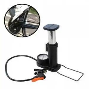 발펌프 공기압 고정형 타이어 수동 휴대용 주입기 측정 바람 펌프 자전거