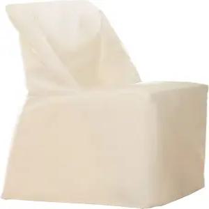 슈어핏 코튼 오리 원단 접이식 의자 슬립커버 내추럴