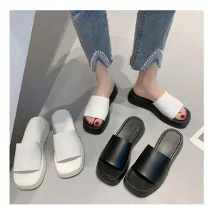 여성 사무실 용 실외 중굽 편한 사무 슬리퍼 실 실내화 실내화 통굽 쿠션 신발 슬리퍼