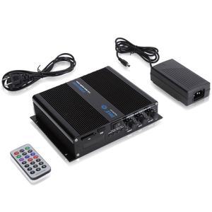 [미국배송] 파일 6채널 오디오 마린 앰프 - 볼륨 베이스 트레블 로터리 컨트롤이 있는 컴팩트 파워 600와트 RMS 4OHM 풀 레인지 스테레오 무선 블루투스 수신기 스피커 및 LCD 디지털 화면 PFMRA640BB