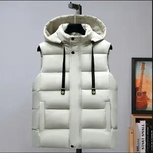 남자조끼 도톰 커플 조끼 빅사이즈 아우터 패딩 오버핏 원템1