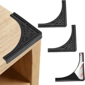 4개의 안전 소프트 코너 프로텍터 가드 테이블 프로텍션 및 가구 책장 서랍용 가장자리 프로텍터(소프트
