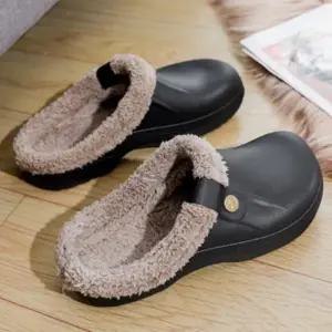 털 방한 실내화 방수 겨울 슬리퍼