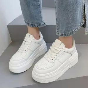 여성 스니커즈 2컬러 플랫폼 운동화 통굽 키높이