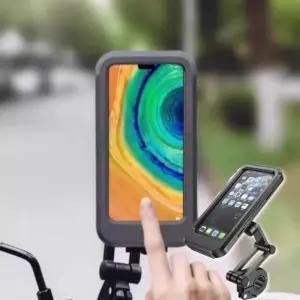 방수 자전거 거치대 스탠드 핸드폰거치대 핸드폰 받침대 폰 커버형 자전거방수거치대