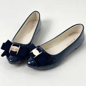 여자 여성 에나멜 슬랙스 신발 리본 정장 치마 구두 플랫슈즈