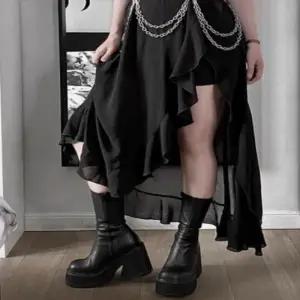 여성 핏 플랫워커 앵클 플랫 미들 여성신발 워커부츠 시크블랙 레이스업