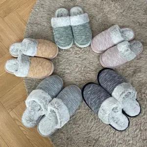 거실화 겨울 털실내화 거실슬리퍼 가정용 토끼털 슬리퍼 실내화 사무실