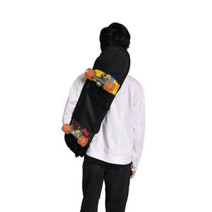 더블 킥 스케이트보드용 PURFUN 블랙 스케이트보드 가방, 32.3