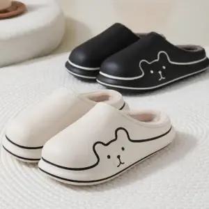 EVA 겨울 경량 심플 슬리퍼 실내화 털 베어 곰돌이