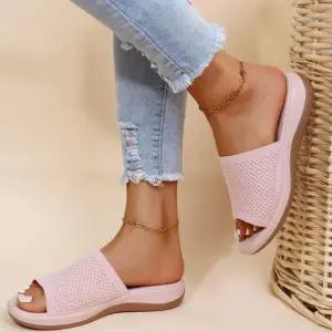 여성 사무용 편한 실내화 사무실 비치 키높이 아웃도어 통굽 여름 슬리퍼 실내용 샌들