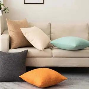 린넨 통기성 내추럴 코튼 인테리어 모던 쿠션 사계절 거실 커버 쇼파