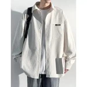 슬램덩크 캐주얼 남사친 솔리드 긴팔 셔츠 상의 봄가을 HO3