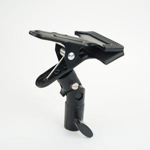 호환 반사경 홀더 클램프 1/4 3/8 나사 회전 어댑터 라이트 스탠드 클립 사진 스튜디오 다중 각도 조정