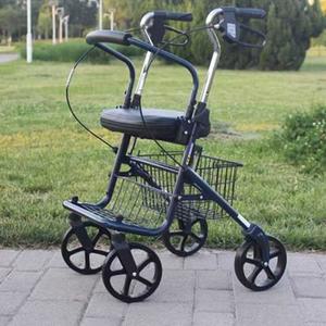접이식 보행 휴대용 보행기 블루 유모차