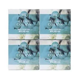 [알티피아]해피바스 오리지널 컬렉션 클린 코튼 비누 90g 4개입