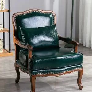 북유럽 빈티지 1인용 카페 엔틱쇼파 인테리어 윙체어