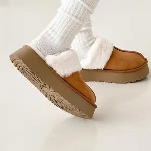 여자 뒷꿈치 통굽 고리 투웨이퍼 슬리퍼 탈부탁 키높이 방한