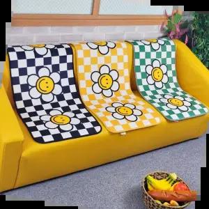 화장실매트 국산 극세사 스마일꽃 롱 발매트 1p