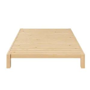 다용도 침대 더블 야외 평상형 저상형 프레임 퀸 원목