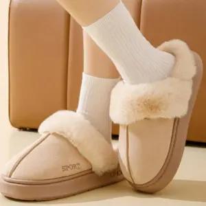여성 푹신한 편한 [PP112] 안감 털신 실내화 보온 방한 사무실 슬리퍼 따뜻한 겨울
