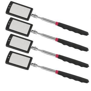 [미국배송] 라이트 미러가 장착된 검사용 거울 망원경 자동차 수리에 실용적인 추가 기능 차량 점검을 위한 누구나 사용할 수 있는 도구 상자 검사 및 기타 소형 부품 확장(검사용 거울-4PCS)