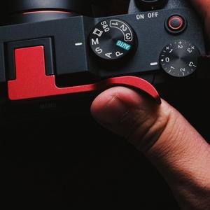 호환 소니 A7C  가죽 스티커가 포함된 엄지손가락 받침대 그립