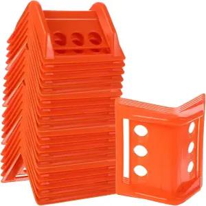 24팩 플랫베드 모서리 보호대 홀더 배쳇 스트랩 헤비 듀티 화물 장비 배송