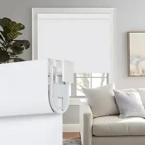 퍼실럭스 노 드릴 도구 100 암막 롤러 그늘막 프리 스톱 무선 블라인드 자외선 차단 단열 패브릭 창문