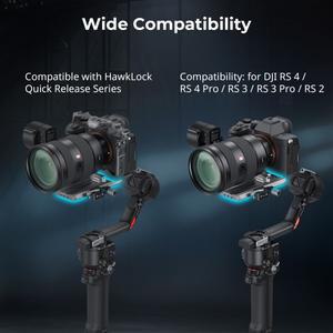 호환 SmallRig HawkLock H38 Manfrotto 퀵릴리즈 플레이트  DJI 안정기  RS 4 Pro/RS 2 3 Pro -4638