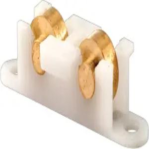 프라임 라인 G 3091 슬라이딩 윈도우 탠덤 롤러 어셈블리 3/8인치 플랫 황동 롤러(2팩)