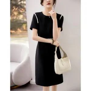 여친 원피스 울 실크 정장 헤비 오피스 진주 아트 원픽1