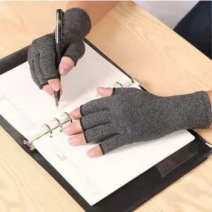 슬림한 손목 압박 반장갑 사무용 오픈 핑거 글러브 얇은반장갑