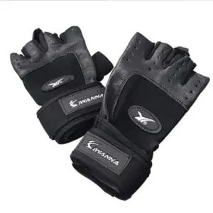 헬스장갑 가죽 이중 밴드형 블랙 L 헬스 웨이트장갑 풀업장갑