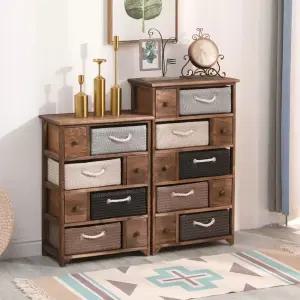 원목 서랍장 거실 수납장 틈새 침실 코너